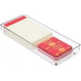 thumbnail image 5 of iDesign Linus Plastic Kitchen Drawer Organizer for Silverware, Spatulas, Cutlery, Gadgets, Office Supplies, Cosmetics, 6" x 15" x 2" - Clear, 5 of 7