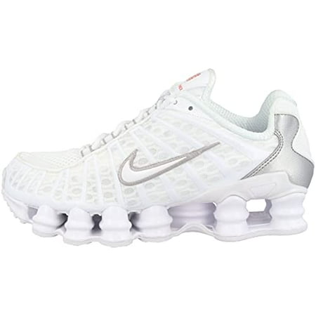 Women's Nike Shox TL White/White-Metallic Silver (AR2566 100) - 7