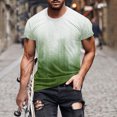 thumbnail image 1 of Qertyioot Hommes Imprimer Manches Courtes Col Rond T-shirt Casual Mode Manches Courtes Dégagement, 1 of 5