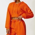 thumbnail image 5 of Cálido Casual Suelto Yoga Manga Larga Chaqueta Con Capucha De Algodón Cremallera Con Capucha Fitness Deportes Sudadera Con Capucha Para Mujer, 5 of 5