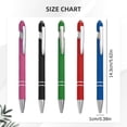 thumbnail image 6 of 1 Pcs Ballpoint Pen,Retractable Ballpoint Pen with Stylus Tip,2-In-1 Soft Click Pens,5.62 Inch Retractable Gel Pens,Medium Point Writing Gel Pens for Journaling,Writing,Note-Taking,(Pink,5.62 in), 6 of 6