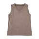 thumbnail image 4 of 2025 Camiseta sin mangas con cuello en V y canalé para mujer: 60 % mezcla de poliéster, sin mangas, corte holgado, informal o para hacer ejercicio, lavable a máquina., 4 of 5