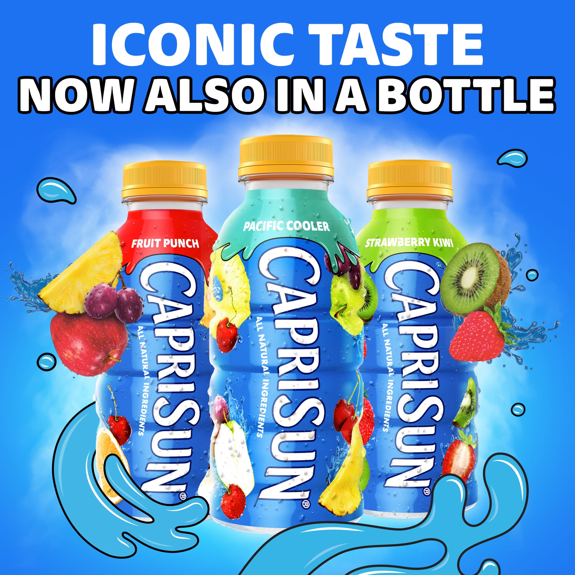 Capri Sun Pacific Cooler Mixed Fruit Flavored Juice Drink Blend from concentrate, 12 oz Bottle