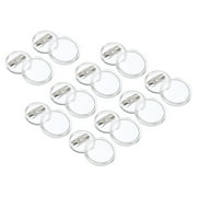 Uxcell 0.98inch Acrylic Button Pin Badge,20SetRound Pin Blank Buttons Badges Kit