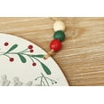 thumbnail image 3 of Parisloft Merry and Bright Christmas Vintage Wood Wall Decor, Multicolor, 7.9" Dia., 3 of 7