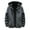 Dark Gray, variant on Men's Long Sleeve Shearling Mid-Length Hooded Jacket Stripes Leisure Patchwork Knitting Cardigan Sweater Coats