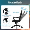 thumbnail image 6 of PC Gaming Chair Ergonomic Office Chair 250LBS Desk Chair with Lumbar Support Arms Headrest High Back PU Leather Racing Chair Rolling Swivel Executive Computer Chair for Adults, White, 6 of 8