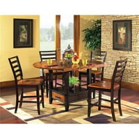Steve Silver Abaco Drop-Leaf Counter Table with Built in Lazy Susan AB200PTPB by Steve Silver