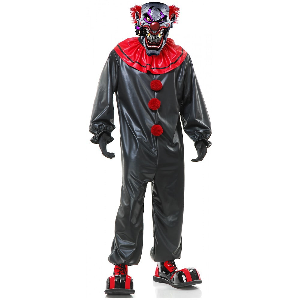 Deluxe Clown face Latex Mask Adult Horror Halloween Haunt Killjoy Twisty 