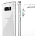 thumbnail image 3 of Étui pour Note 8, Aquaflex Transparent TPU [Anti-Choc] Mince avec Dos Rigide pour Samsung Galaxy SM-N950, 3 of 5
