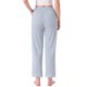 thumbnail image 3 of Pantalones de pijama para mujer INSPIRE CHIC de algodón de punto acanalado con cintura elástica, pierna recta y bolsillos, ropa de casa casual, M azul, 3 of 6
