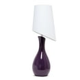 thumbnail image 6 of Lalia Home 29" Eggplant Contemporary Ceramic Table Lamp with Slanted White Shade, 6 of 6