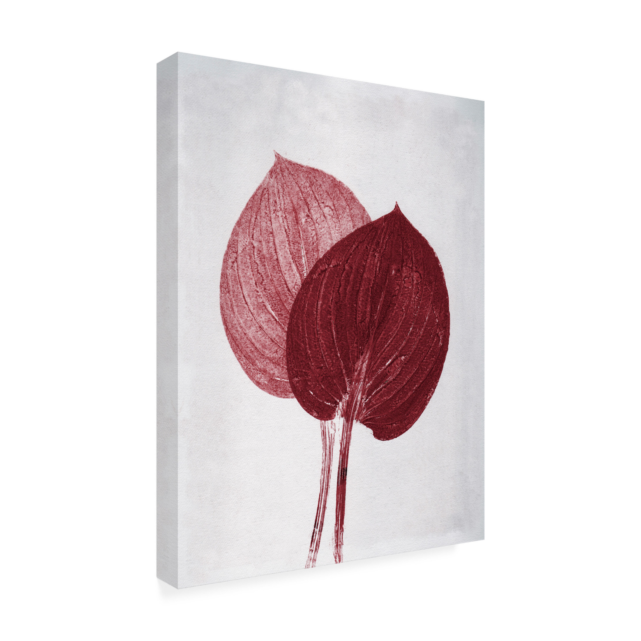 Canvas Wall Art - Pernille Folcarelli 'Hosta 2 Bordeaux' Wall Art for Living Room, Bedroom, or Office Décor by Trademark Fine Art - 18 x 24 Inches
