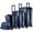 Navy Blue, variant on Virtu 4 Piece Hardshell Exapandable Luggage Set, Spinner Luggage Suitcase Set, Navy Blue