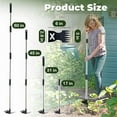 thumbnail image 3 of JIhuahe 2 in 1 Long Handle Manual Weed Puller Tool, 60" Hand Rake and Garden Hoe Combo, Ergonomic Gardening Tool for Efficient Weeding and Soil Cultivation,Black, 3 of 7