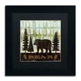 thumbnail image 2 of Trademark Fine Art "Simple Living Bear" Canvas Art by Michael Mullan, Black Matte, Black Frame, 2 of 5
