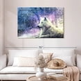 thumbnail image 2 of Elephant Stock White Wolf Wall Art - Horizontal Canvas Wall Art - Living Room Wall Decor - Animal Canvas - Blue And Gray Decor - 45" x 30", 2 of 8