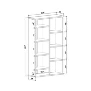 Ada Home Decor Keota Multiple Tier Open Shelf Modern Bookcase, White