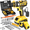 Household Tool Pack, variant on Cordless Rechargeable Drill Kit with Hand Tools & Storage Case, Multipurpose Power Drill for Industrial, Construction & Home Improvement, Ideal Gift for Men
