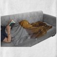 thumbnail image 6 of Safari Soft Flannel Fleece Throw Blanket, Wild Animal Cheetah Standing on Termite Mound Savannah Nature View, Cozy Plush for Indoor and Outdoor Use, 50" x 60", Ginger Apricot Dust, by Ambesonne, 6 of 6