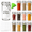 4oz*12, variant on 37oz*3-Ribbed Glass Food Storage Jars, Set of 3 for Coffee, Dry Goods, Fermenting, Pantry Organization