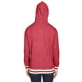 thumbnail image 3 of J America Adult Peppered Fleece Lapover Hood - JA8701, 3 of 4