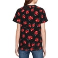 thumbnail image 7 of Wukai Beautiful Red Ladybug Youth Unisex Short Sleeve T-Shirt for Boys, Girls, Teens, and Kids-Large, 7 of 7