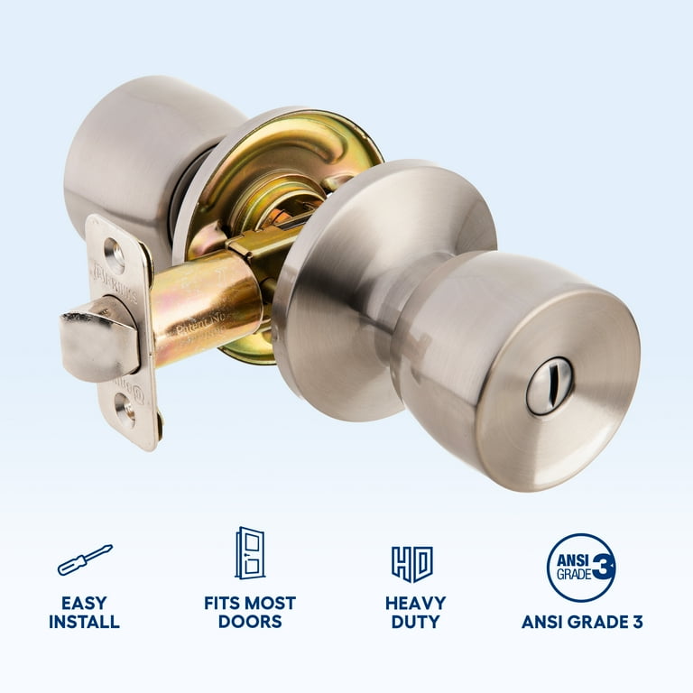 Ace Tulip Satin Passage Door Knob Right or Left Handed Ace Tulip Satin Passage Door Knob Right or Left Handed