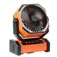 thumbnail image 5 of KFFKFF 9 inch Portable Fan Rechargeable with LED Lantern 4 Speeds Swivel Timer, 5 of 9