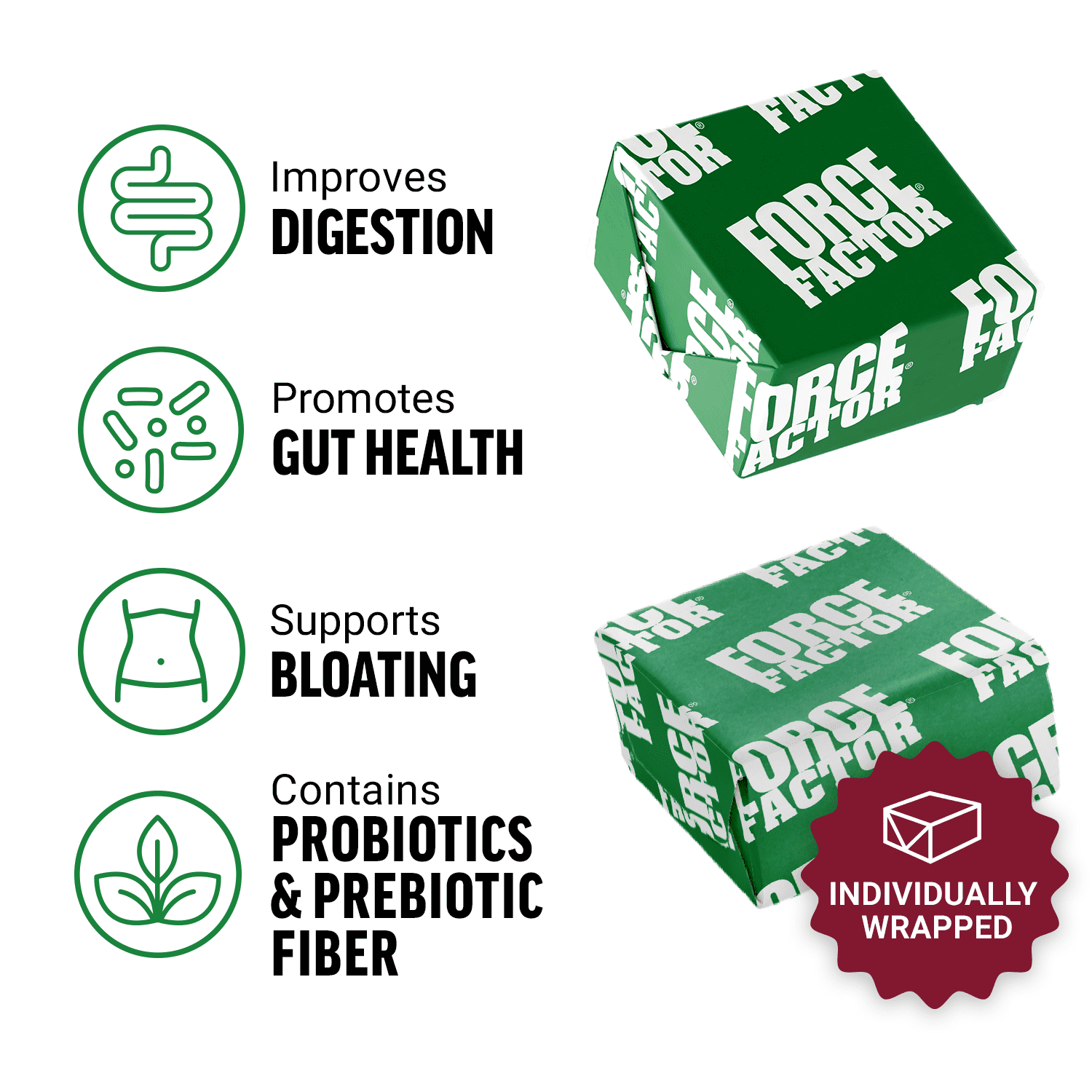 Force Factor Smarter Greens Supplement with Probiotics, Antioxidants & Fiber for Bloating, Digestion, Gut Health & Energy, Summer Berry, 60 Soft Chews