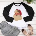 thumbnail image 4 of Camiseta de Navidad para mujer, temporada festiva, regalo para amantes, camiseta de manga larga, camiseta con costuras a juego de colores para mujer Pompotops  gfhjh4416, 4 of 7