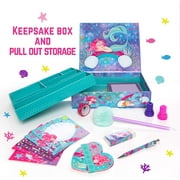 GirlZone Mermaid Stationary Gift Set for Girls, 45 piece Letter Writing Kit with Envelopes, Paper, Cards and More, Great Mermaid Gifts for Girls 9-12