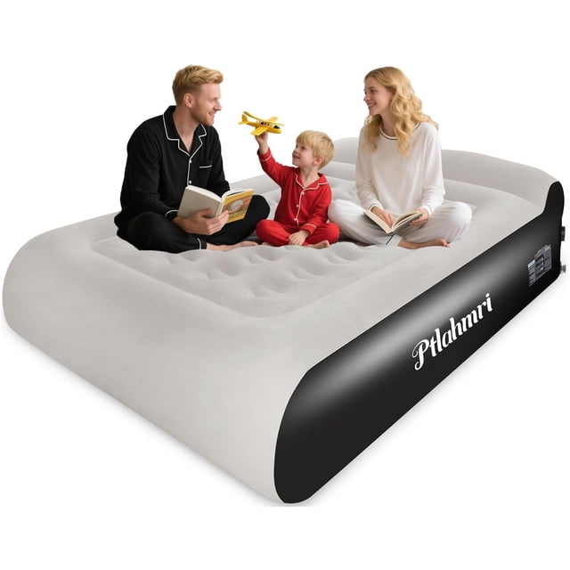 Colchón inflable Ptlahmri Full de 41 cm con bomba integrada 110 V