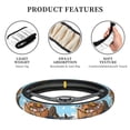 thumbnail image 6 of Haiem Animals on Noah's Ark Floating Print Steering Wheel Cover 15 Inches for Women Men, Neoprene Anti-Slip Cute Car Steering Wheel Grip Wrap Car Accessories Protective Case Cover, 6 of 8