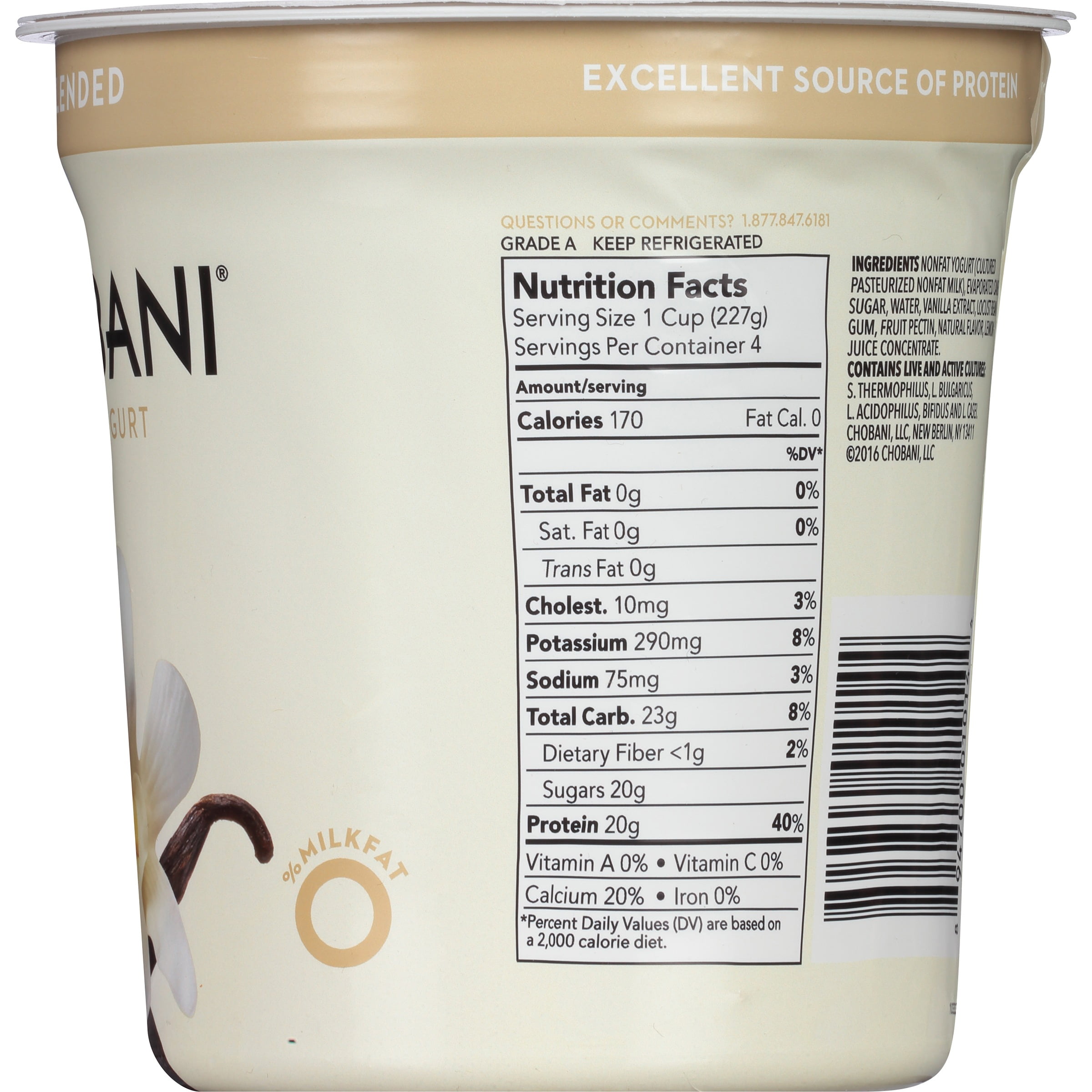 greek yogurt with granola nutrition facts