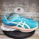 thumbnail image 1 of Asics Women's Size 11.5 Novablast Blue White Running Shoes, 1 of 6
