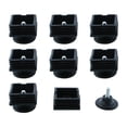 thumbnail image 1 of Uxcell Pies de nivelación ajustables 50 x 50 mm Inserciones cuadradas Deslizadores de muebles 8 juegos, 1 of 7