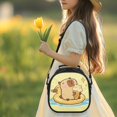 thumbnail image 2 of Yuyamidu Kawaii Capybara Kids Lunch Box Large Capacity Insulated Lunch Bag Portable Handle Thermal Picnic Cool Bags Multifunctional for School Picnic Travel Hiking Camping, 2 of 6