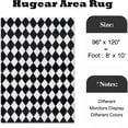 thumbnail image 3 of Checkered Rug 8x10 Living Room Black White Modern Shag Rug Washable Large Area Rug Soft Fluffy Indoor Carpet Fuzzy Vacuumable Rugs for Bedroom Home Decor Non Slip, 3 of 5