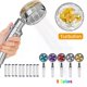 thumbnail image 2 of 360 Degrees Rotation Turbo Fan Shower Head High Pressure Water Saving Spray Adjustable Showerhead Filters Bathroom Accessories, 2 of 5