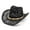 Black, variant on Women Men Summer Western Cowboy Hat Shapeable Straw Hat Hollowed Out Sun Hat A Beach Or Hats Men Floppy Hat Men Forestry Hat Desert Hats for Men Running Hat Broad Hats Fedora Hats Women Sub Visor