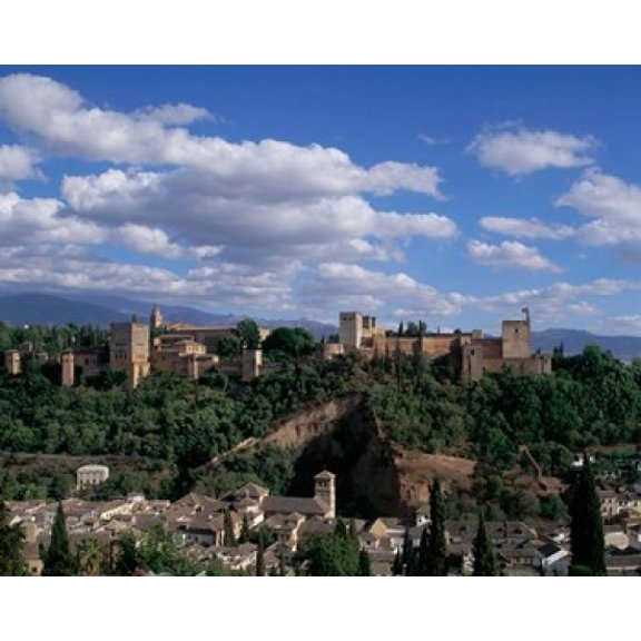 Alhambra Granada Andalusia Spain Canvas Art - Paul Thompson  DanitaDelimont (36 x 29)