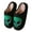 F, variant on Women's Men's Fuzzy Scuff Slippers Comfy Lightweight Memory Foam Slip on Winter Warm Slippers