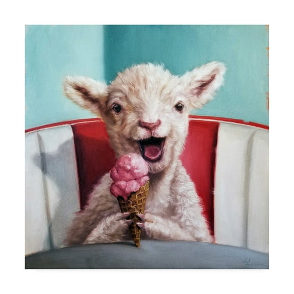 Trademark Fine Art 'Kiddie Cone' Canvas Art by Lucia Heffernan