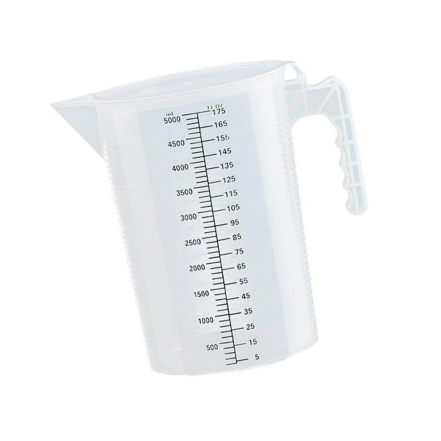 veasfak Measuring Cup Measure Jug with Cover Kithchen Gadgets for Home Tea Shop Beer 5L