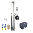 thumbnail image 1 of 4 Inch 10HP Solar Submersible Deep Well Pumps,Stainless Solar Water Pump MPPT Controller MODEL(4EPSC25/168-D380/7500) ,High Efficiency, 1 of 4
