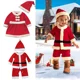 thumbnail image 4 of Disfraz de Navidad para niños y niñas, conjunto de ropa de invierno para bebé, Tops de lana, pantalones y sombreros, traje de Papá Noel, 4 of 7