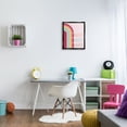 thumbnail image 2 of Stupell Be Stay Spread Happy Pink Rainbow Landscape Painting Black Floater Framed Art Print Wall Art, 2 of 6