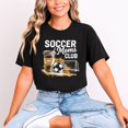 thumbnail image 2 of Soccer Moms Club Coffee and Goal Graphic T-Shirt, Unisex Classic Fit, Cotton-Rich 180 GSM, Back Print, 2 of 5