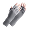 thumbnail image 5 of Guantes de protección solar para mujer, protección UV, para las articulaciones de las uñas, anticapulpo, hilo crudo, finos, transpirables, para verano, guantes de medio dedo, 5 of 5
